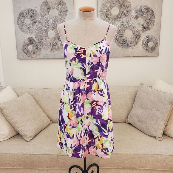 J. Crew | Printed Seaside Floral Cami Dress - [size 8] - Picture 2 of 13